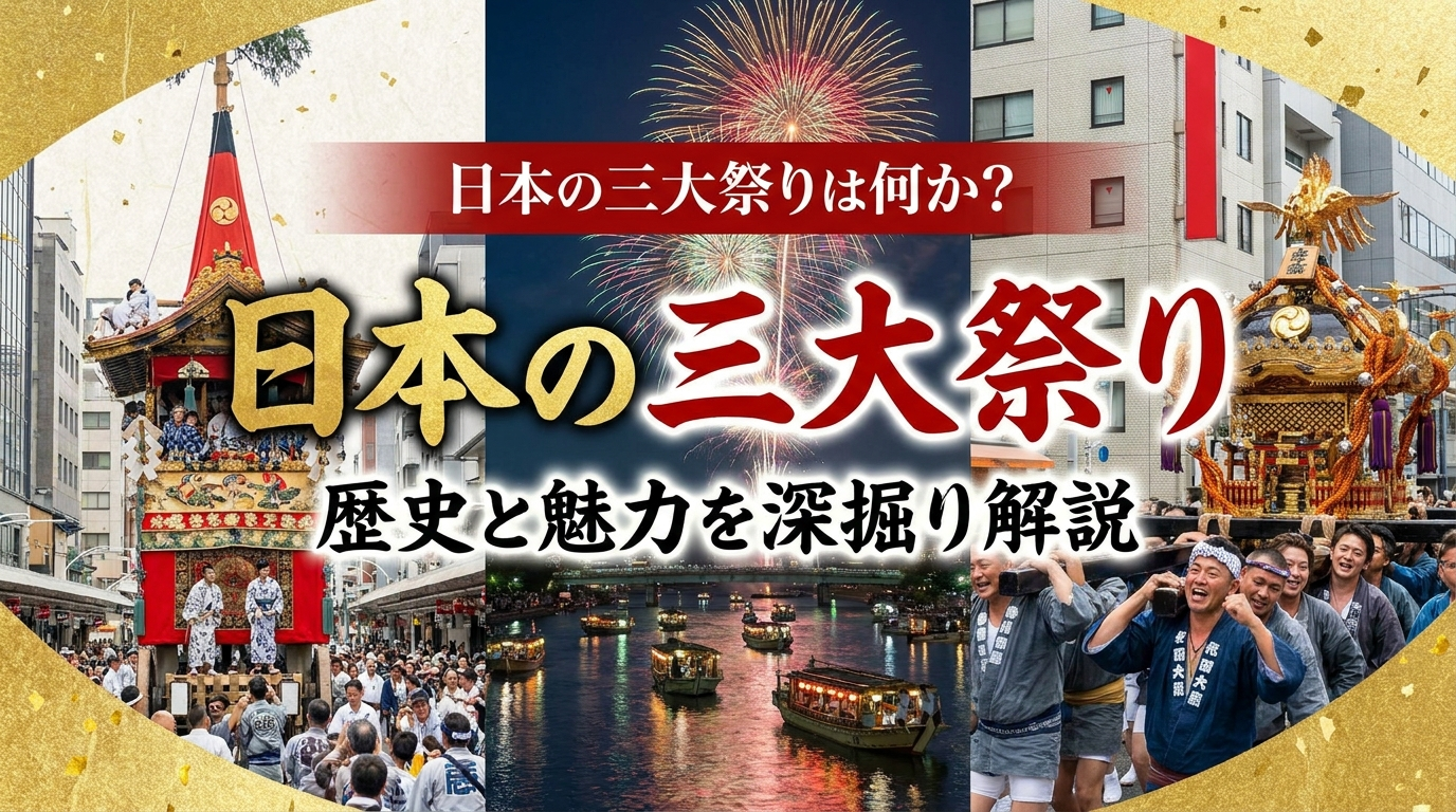 日本の三大祭りは何か？その歴史と魅力を深掘り解説