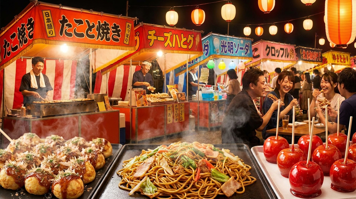 縁日屋台の人気メニューは何？定番から変わり種まで徹底紹介
