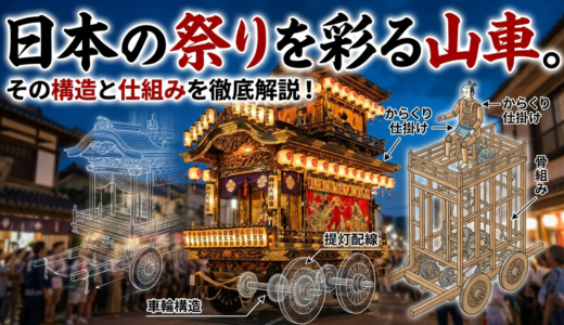 日本の祭りを彩る山車。その構造と仕組みを徹底解説！