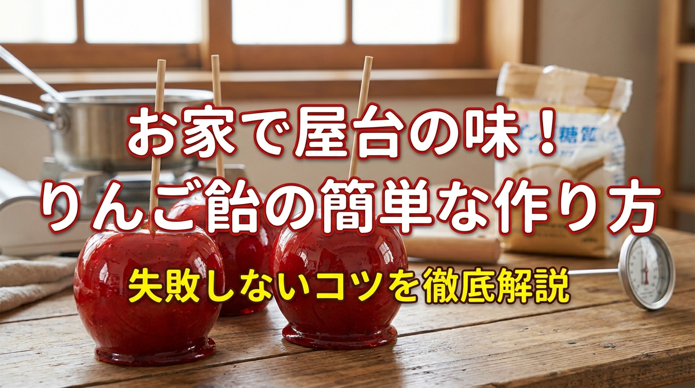 お家で屋台の味！りんご飴の簡単な作り方と失敗しないコツを徹底解説