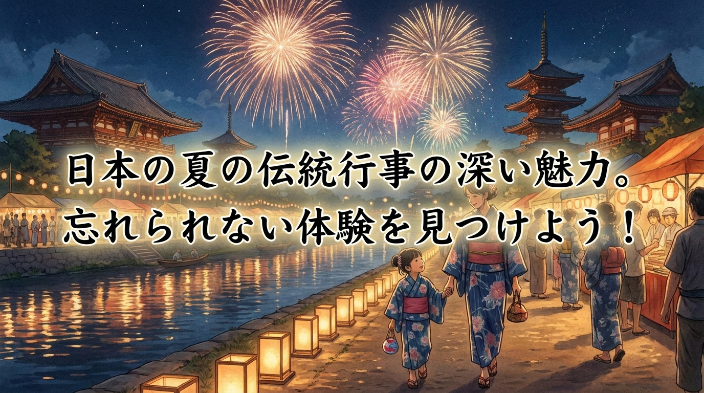 日本の夏の伝統行事の深い魅力。忘れられない体験を見つけよう！