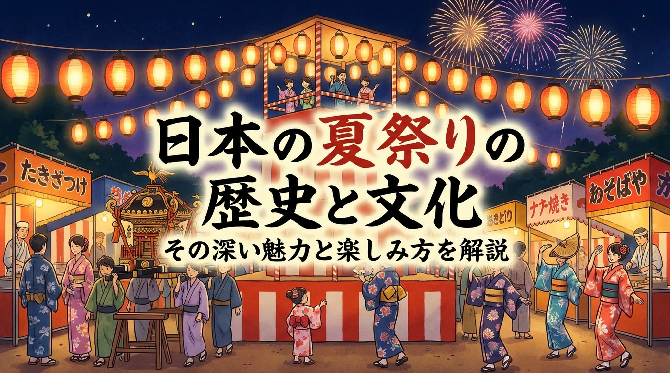 日本の夏祭りの歴史と文化。その深い魅力と楽しみ方を解説。