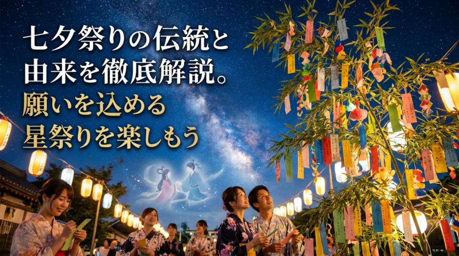 七夕祭りの伝統と由来を徹底解説。願いを込める星祭りを楽しもう