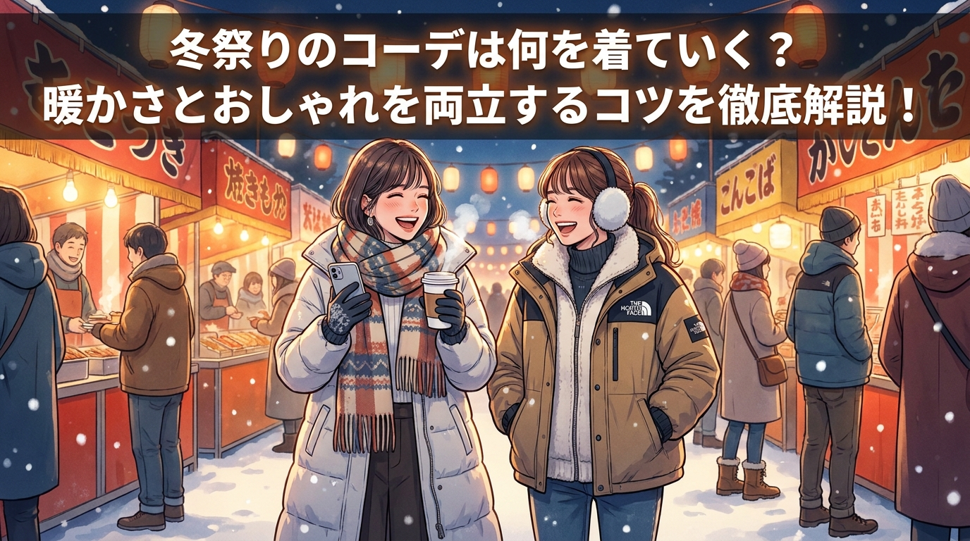 冬祭りのコーデは何を着ていく？暖かさとおしゃれを両立するコツを徹底解説！